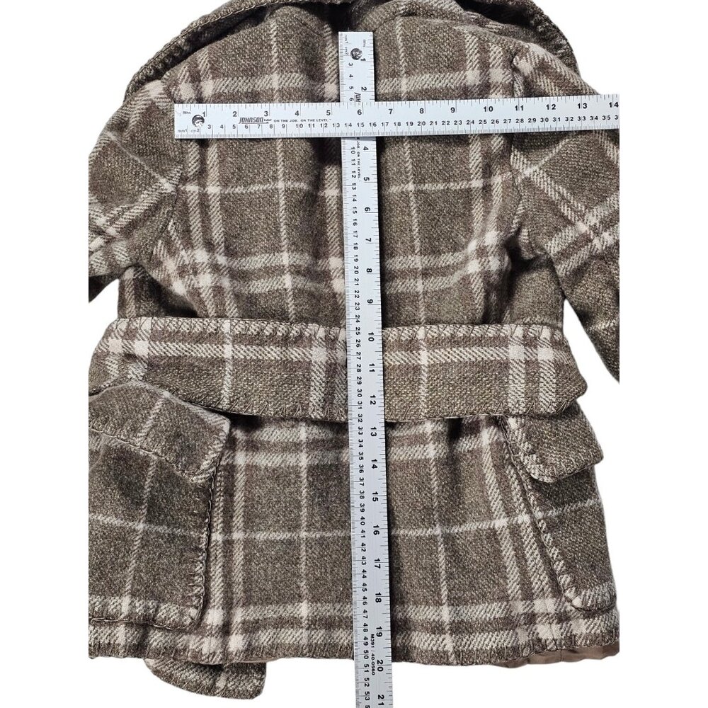 Burberry Nova Check Plaid Jacket Size 4 Green Multicolor - Picture 3 of 7